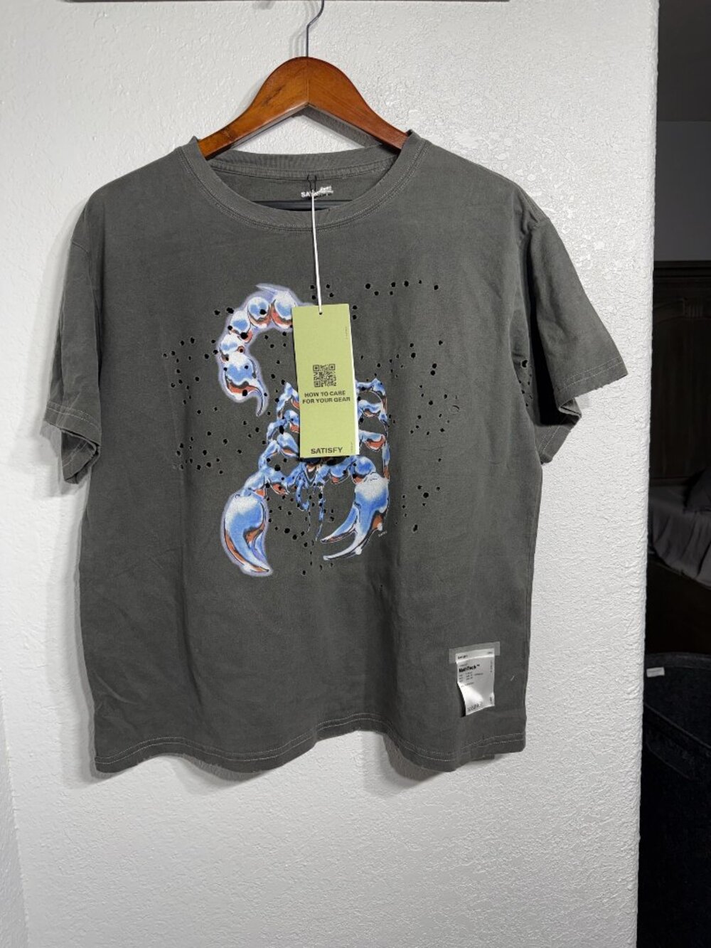 Satisfy MothTech Scorpion Trail Master Running T-Shirt Aged Black M